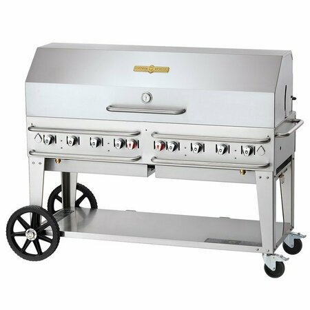 CROWN Verity CV-RCB-60-1RDP-SI-BULK 60in Pro Series Outdoor Rental Grill with Single Gas Connection 255RCB60RDBL